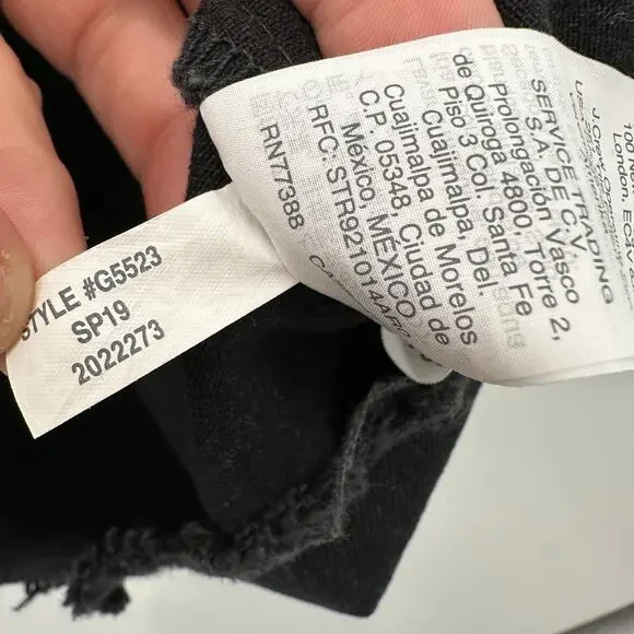 MADEWELL McCarren Raw-Hem Jean Skirt in Washed Black G5523 // 28 - Picture 9 of 12